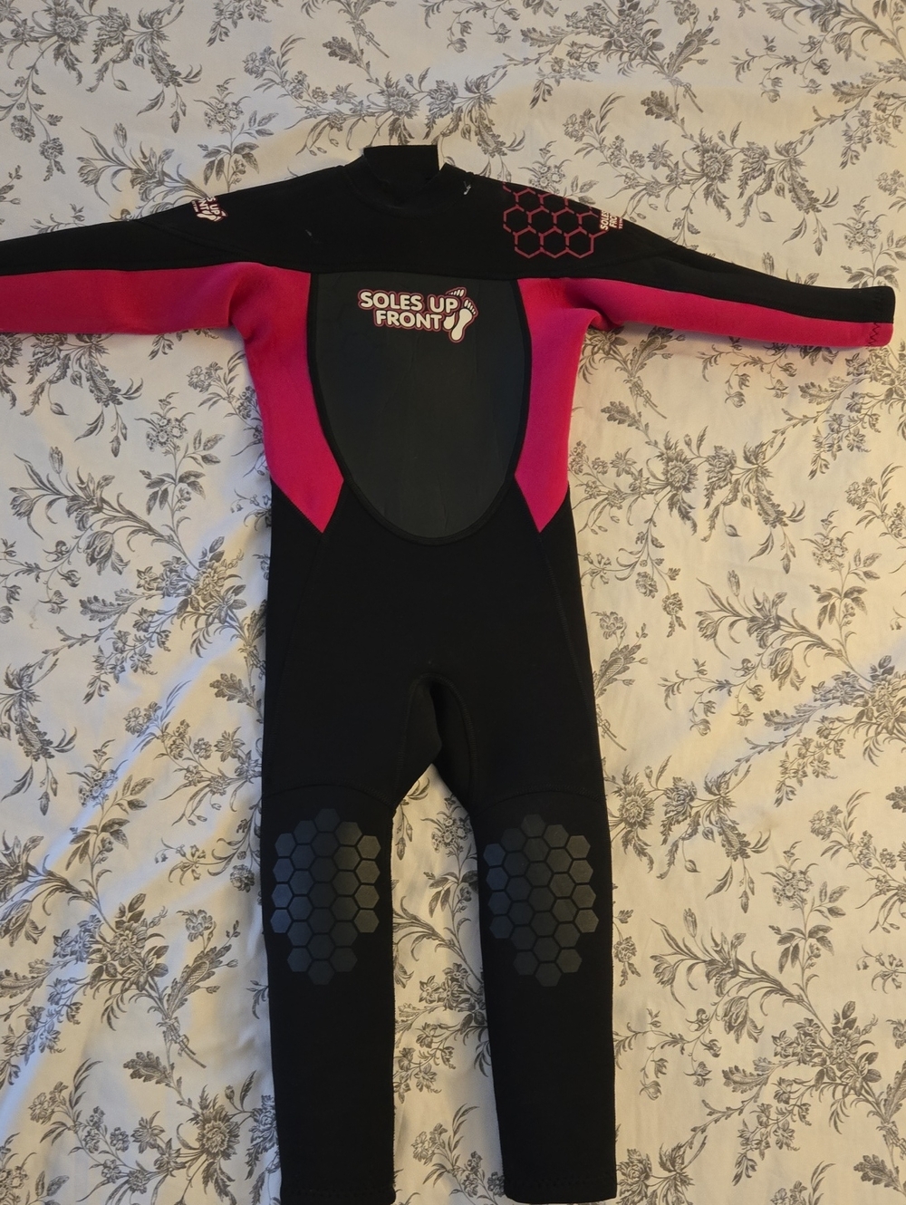 Girls Full Wetsuit Soles Up Front